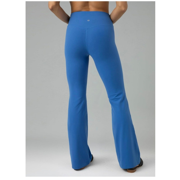 Colorfulkoala Leggings Women SZ S Blue Crossover Flare High Waist Tummy Control - Picture 2 of 8